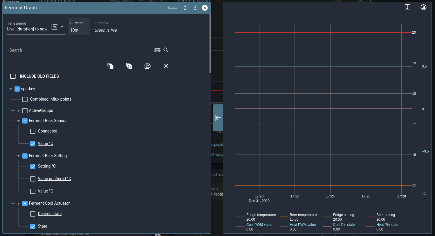 Graph dialog