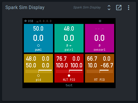 Spark Sim Display